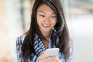 person holding mobile phone